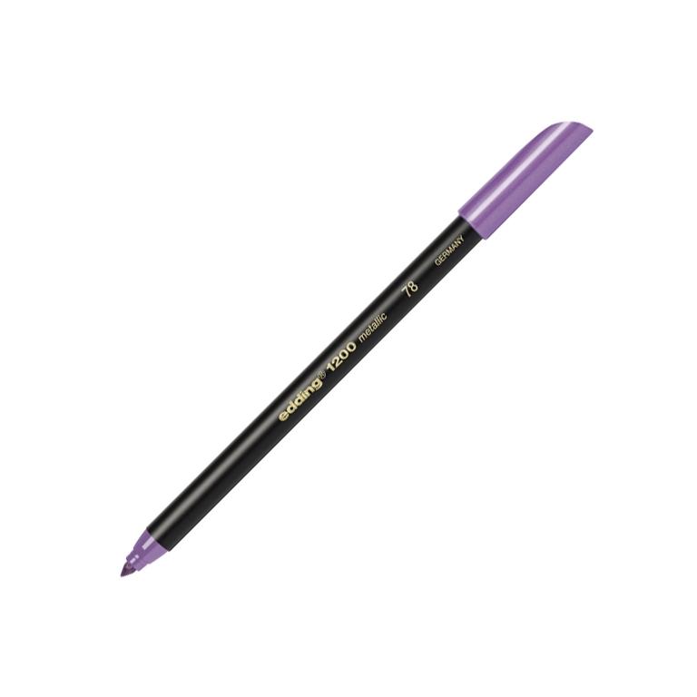 Edding 1200 Rotulador Punta Fibra Redonda 1 mm. Violeta Metálico