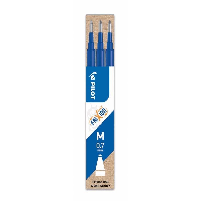 Pilot Frixion Recambio Bolígrafo Borrable 0,7 mm Negro (3 Uds.)