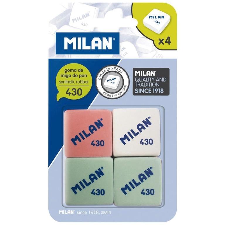 Milan 430 Goma Borrar Blister 4 Ud.