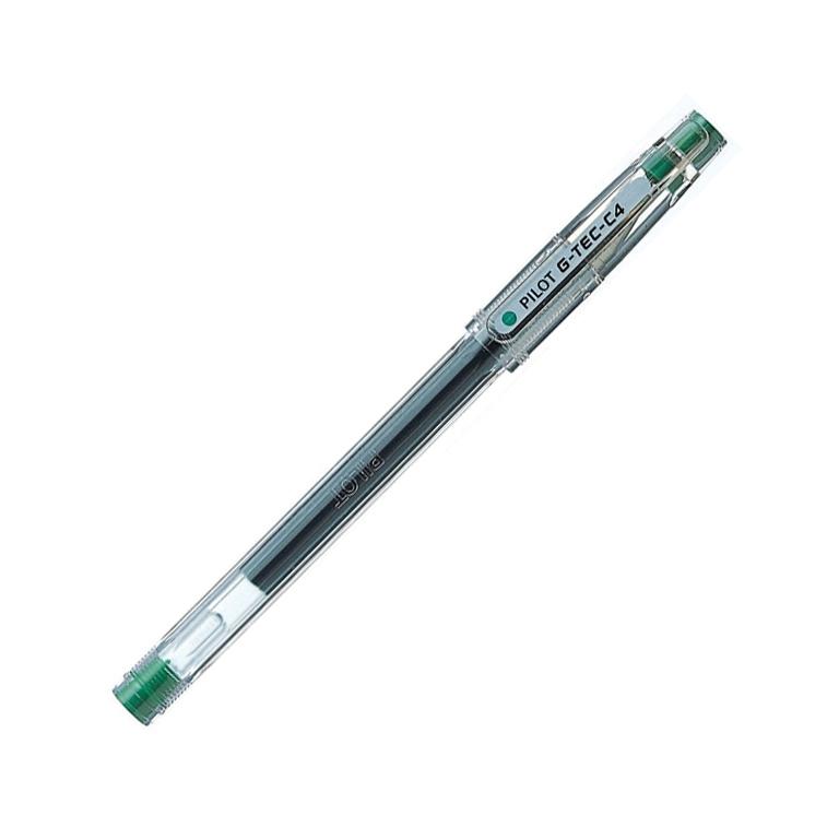 Pilot G-Tec C4 Bolígrafo Gel Ultrafino 0,4mm Verde