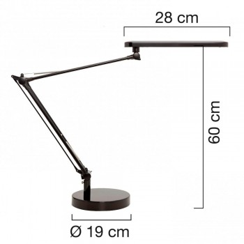 Lámpara de escritorio LED MAMBO NEGRO ESENCIALES