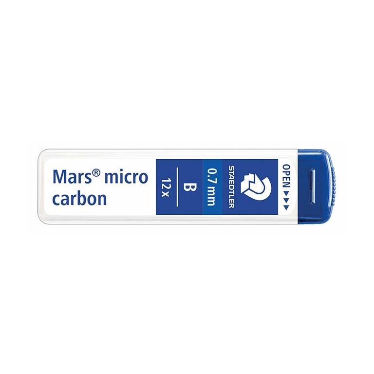 Staedtler Mars Micro Carbon Minas Recambio 0,7 mm B (12 Uds.)