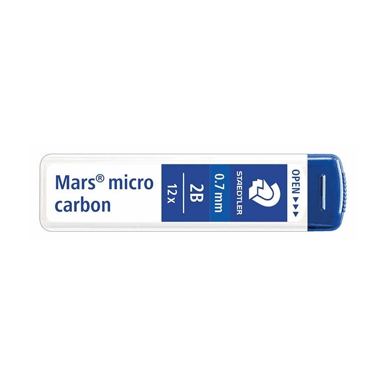 Staedtler Mars Micro Carbon Minas Recambio 0,7 mm 2B (12 Uds.)