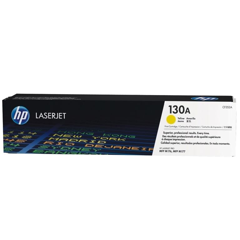 HP 130A, CF352A, Tóner Original Amarillo