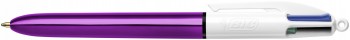 Bolígrafo multifunción 4 colores punta 1 mm. morado Shine Bic *