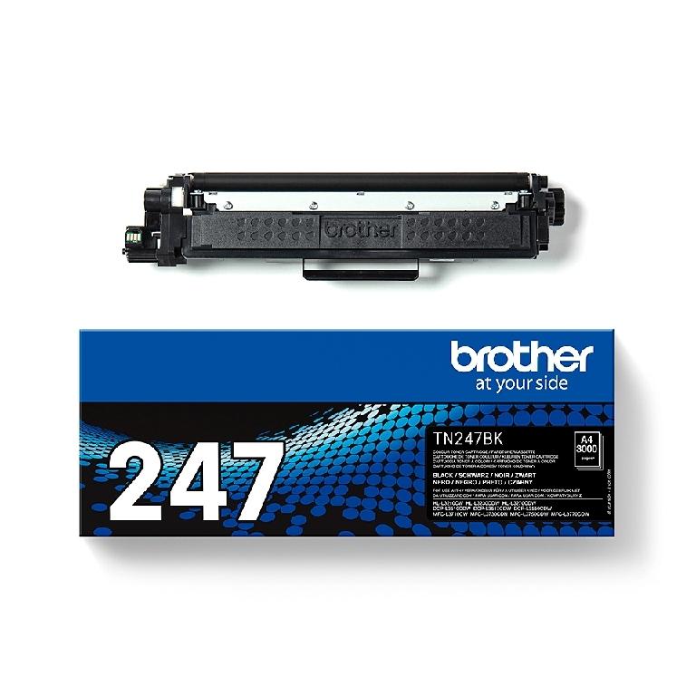 Brother TN-247BK, TN247BK, Tóner Original Negro, Alta Capacidad