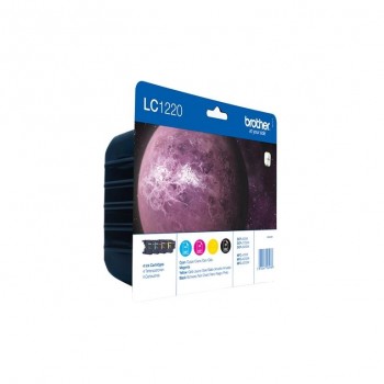 TINTA BROTHER LC1220VALBP PACK 4 COLORES