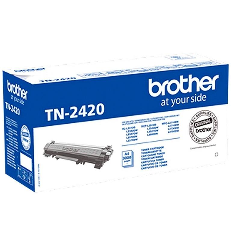 Brother TN-2420, TN2420, Tóner Original Negro, Alta Capacidad