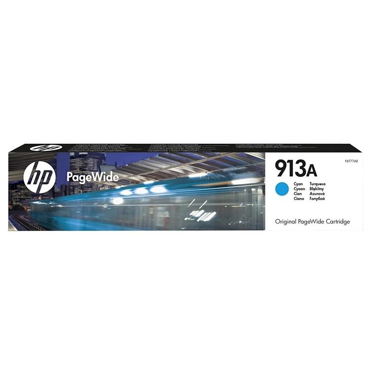 HP PageWide 913A, F6T77AE, Cartucho Tinta Cian