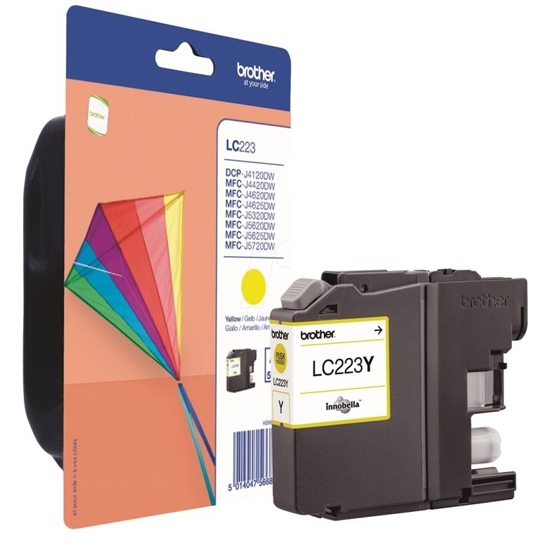 Brother LC-223, LC223Y, Cartucho Tinta Amarillo