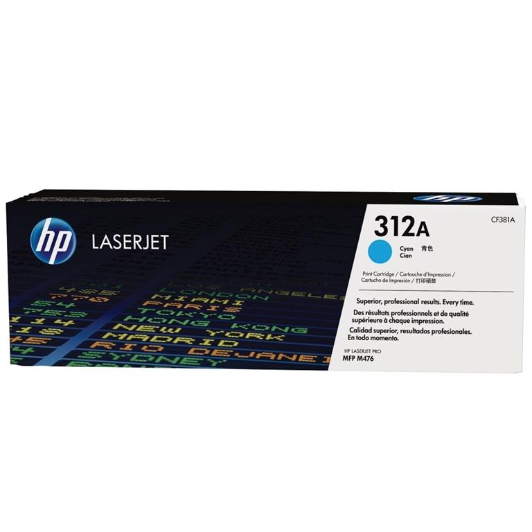 HP 312A, CF381A, Tóner Original Cian