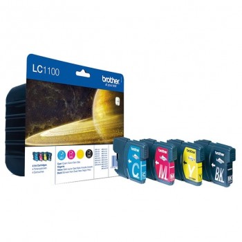 TINTA BROTHER LC1100BP PACK 4 COLORES