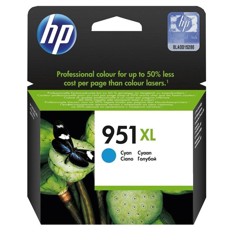 HP 951XL, CN046AE, Cartucho Tinta Cian