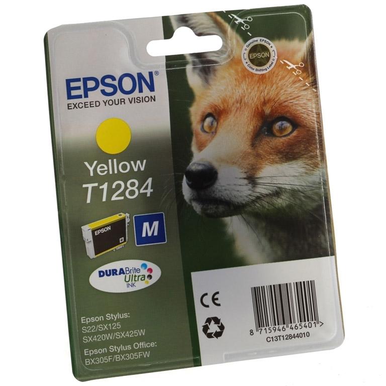 Epson T1284, C13T12844012, Cartucho Tinta Amarillo