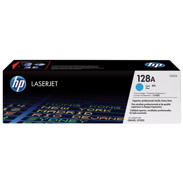 HP 128A, CE321A, Tóner Original Cian