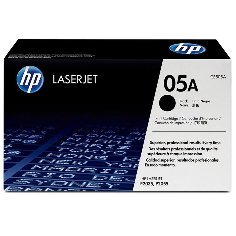 HP 05A, CE505A, Tóner Original Negro