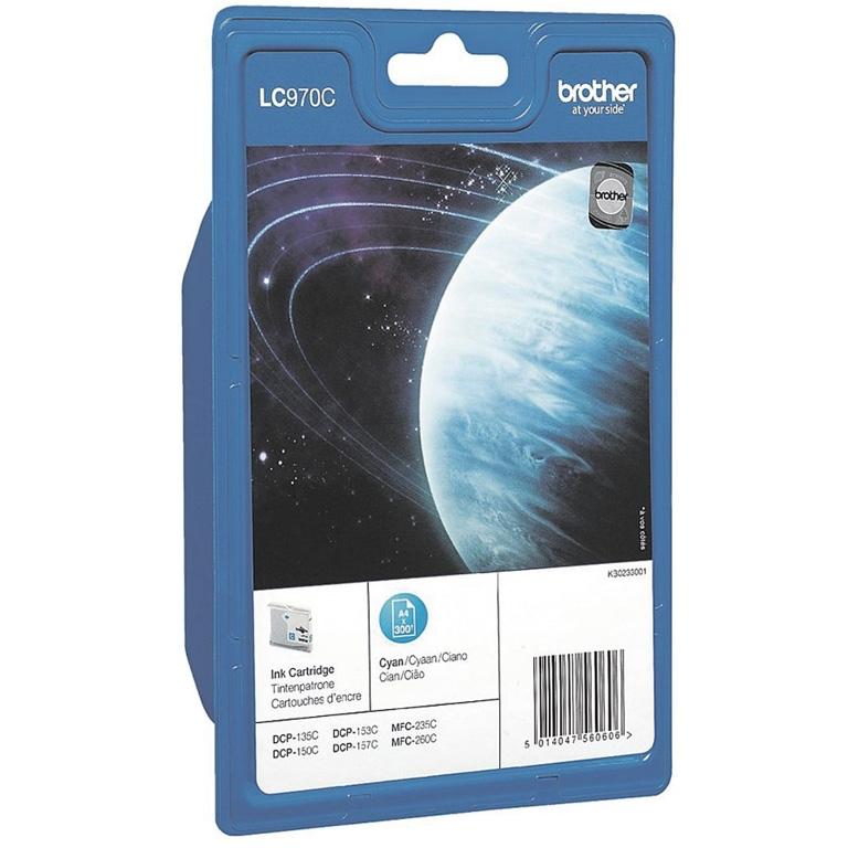 Brother LC-970, LC970C, Cartucho Tinta Cian