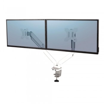 Brazo para monitor doble Platinum Series  Blanco ESENCIALES