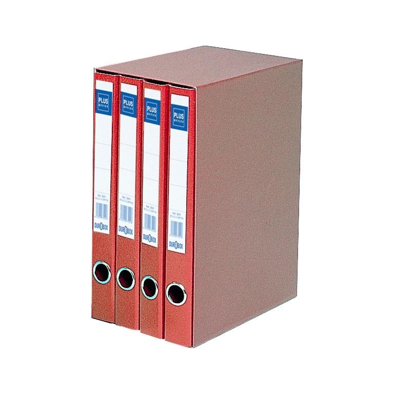 Plus Office 1344 Módulo 4 Archivadores Folio Rojo