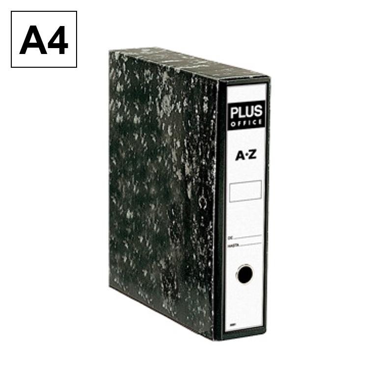 Plus Office Archivador Rado Az A4 Negro Jaspeado