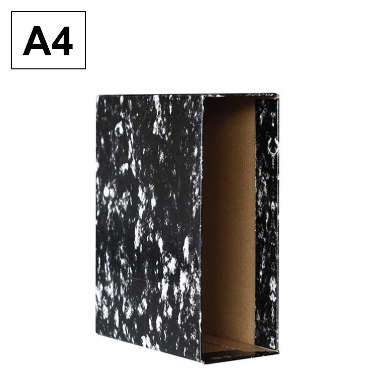 Plus Office Caja Archivador Az A4 Negro Jaspeado