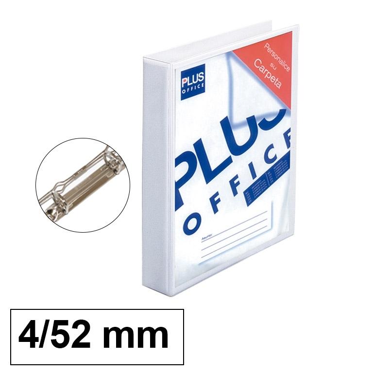 Plus Office Carpeta Personalizable Pvc 4 Anillas 52mm