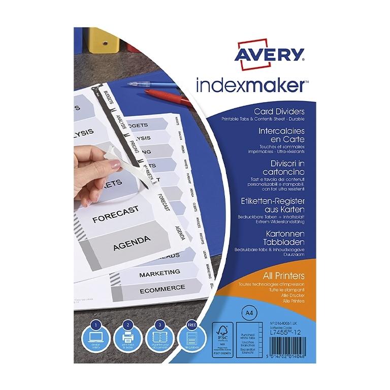 Avery Separadores A4 12 Pestañas