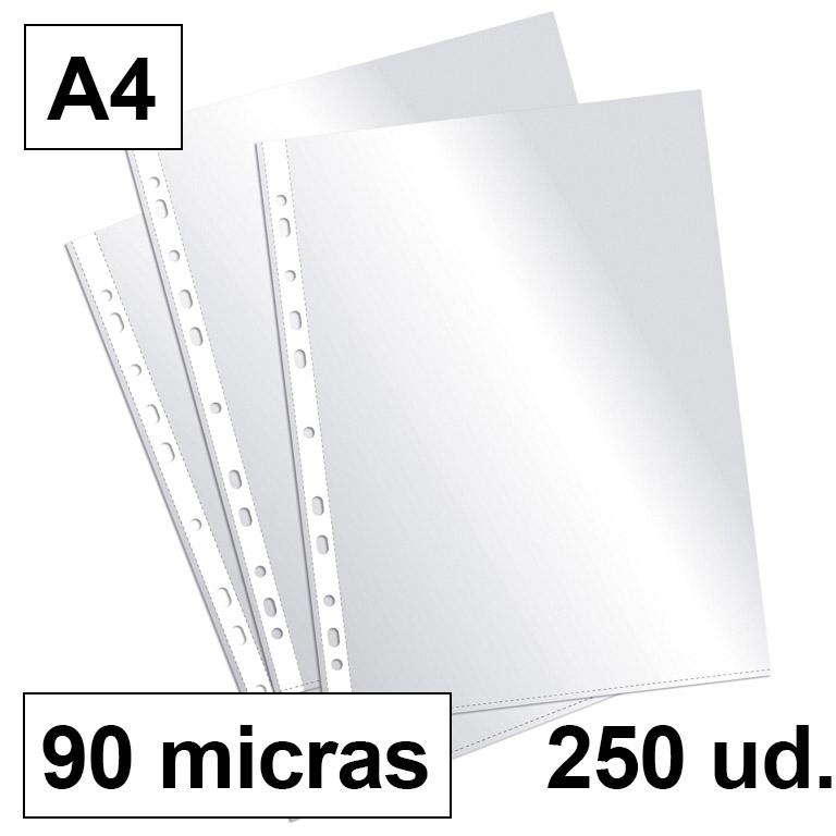 Plus Office Funda Multitaladro A4 Polipropileno 90 Micras Cristal (10 Ud.)