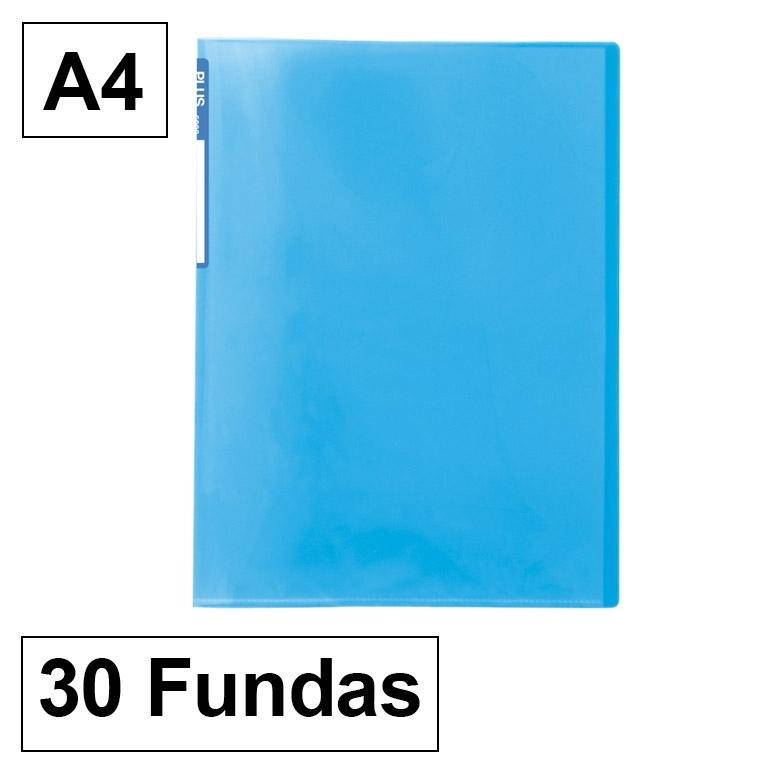 Das Carpeta Fundas Plus Office A4 30 Azul