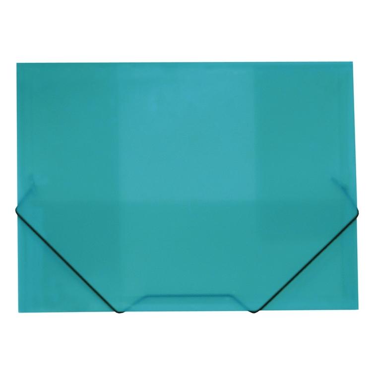 Plus Office Carpeta Polipropileno A4+ Gomas y Solapas Turquesa