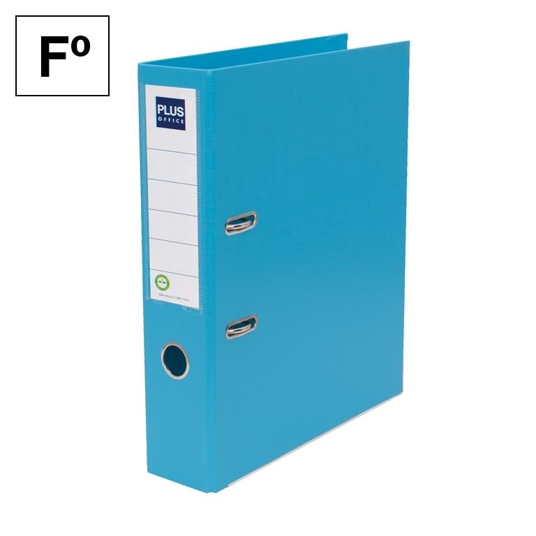 Plus Office Archivador Folio Lomo 75 mm Azul Claro