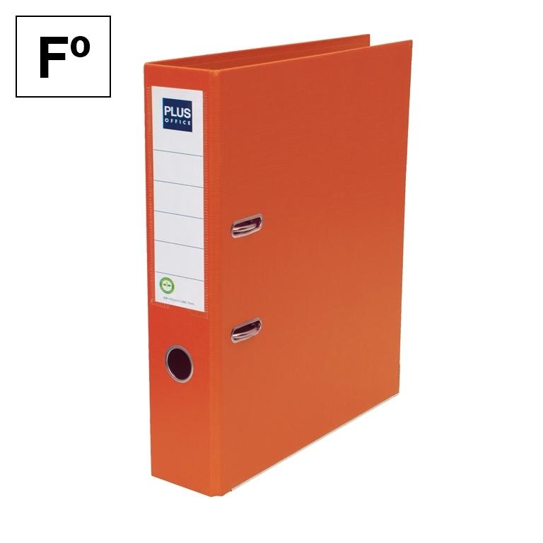 Plus Office Archivador Folio Lomo 75 mm Naranja