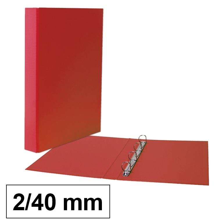 Plus Office Carpeta Polipropileno Folio 2 Anillas 40mm Rojo