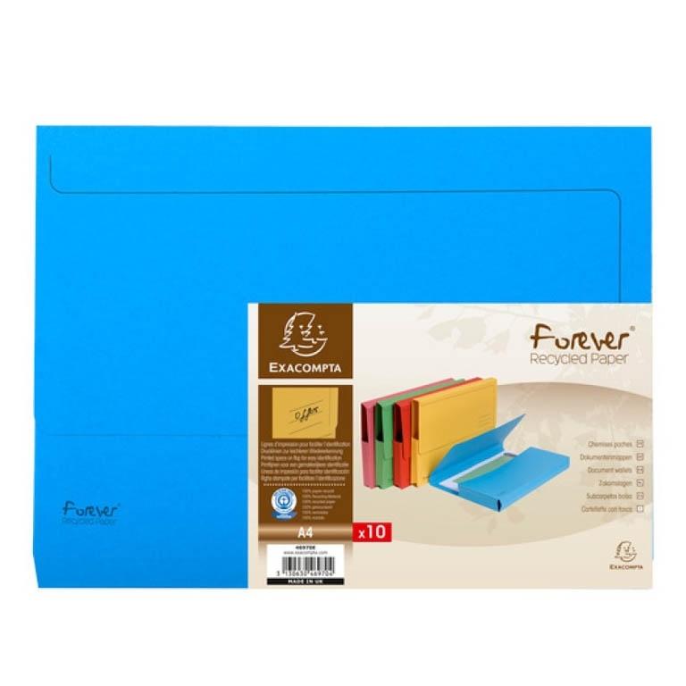 Exacompta Subcarpeta Bolsa A4 290G. Azul (10)
