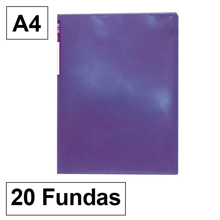 Das Carpeta Fundas Plus A4 20F Tras.Violeta