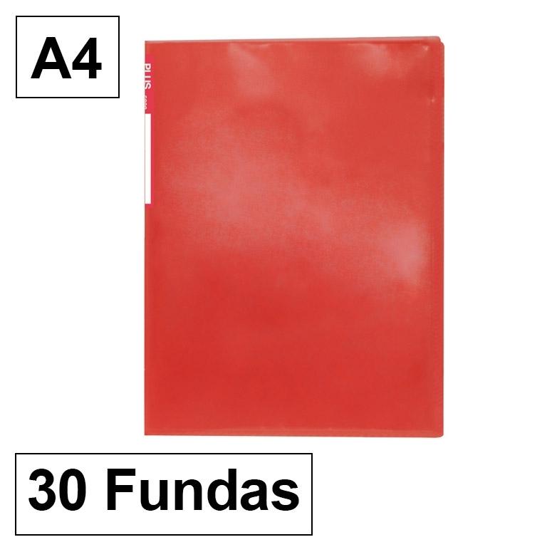 Das Carpeta Fundas Plus Office A4 30 Rojo