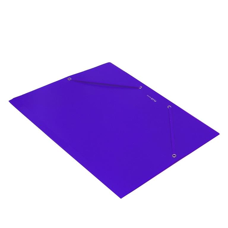 Plus Office Soft Carpeta A4+ Plástico Gomas y Solapas Violeta
