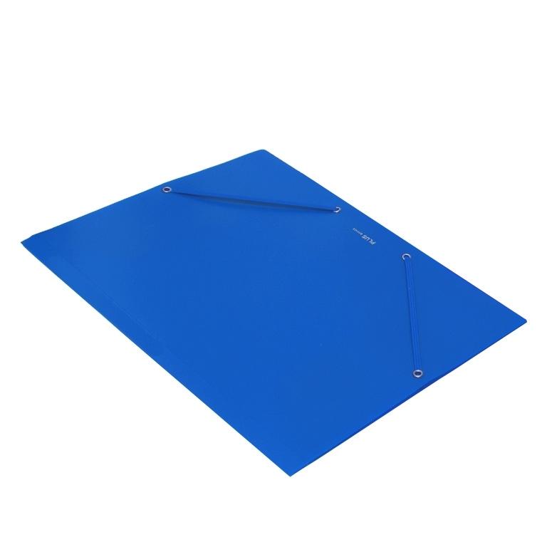 Plus Office Soft Carpeta A4+ Plástico Gomas y Solapas Azul