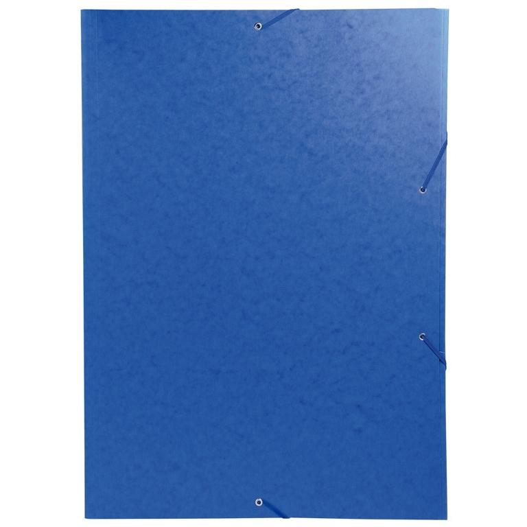 Exacompta Carpeta Gomas A3 3 Solapas Cartón Azul Future Natu