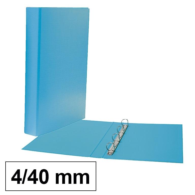 Plus Office Carpeta Polipropileno Folio 4 Anillas 40mm Azul Claro