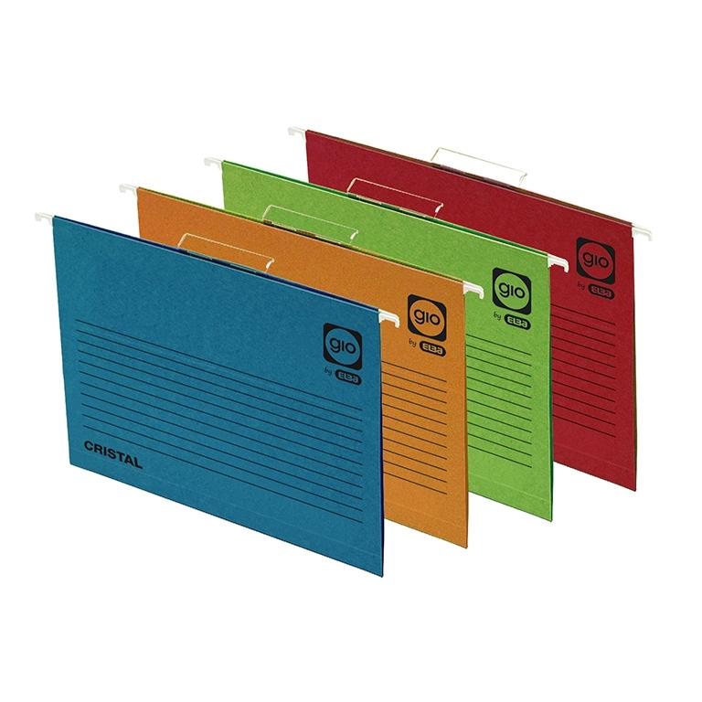 Gio Carpeta Colgante Folio 230g Visor Superior Azul