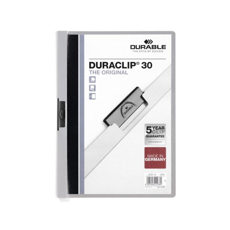 Duraclip Carpeta 30 Hj. Gris