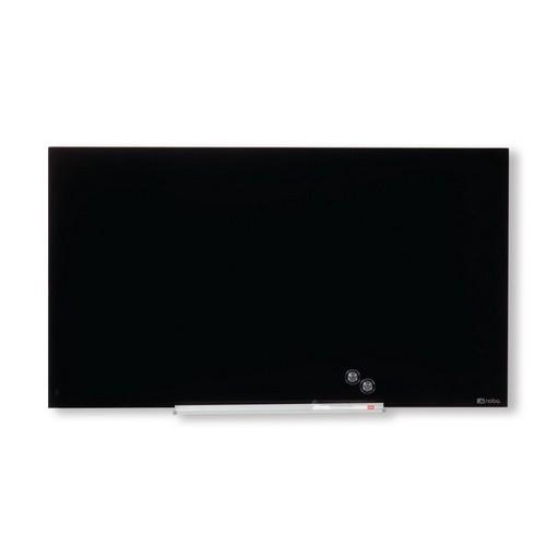 Nobo Pizarra Diamond Magnética Cristal Negro 1260X711 Mm