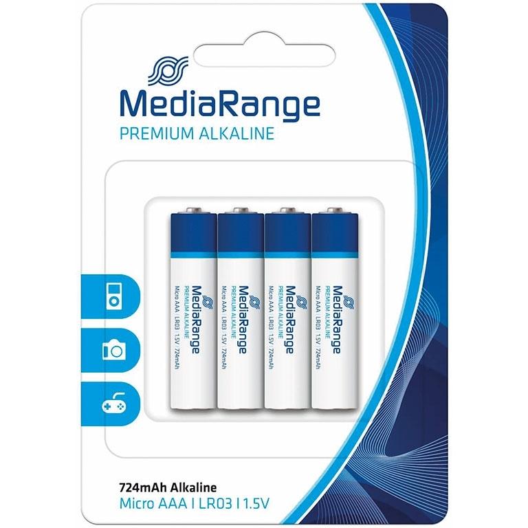 MediaRange AAA Pilas Alcalinas 1.5V LR6 (4 Uds.)