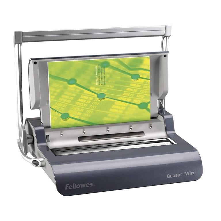 Fellowes Quasar Wire Encuadernadora Manual Doble Espiral