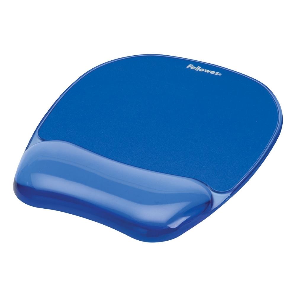 Fellowes Gel Crystal Alfombrilla Reposamuñecas Gel Azul