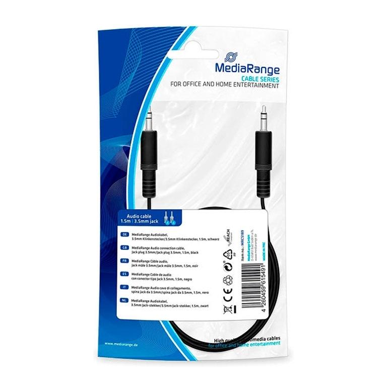 Mediarange Conector Jack 3.5 1 5M