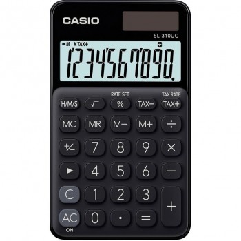 Calculadora bolsillo 10 dígitos negro Casio SL-310UC-BK