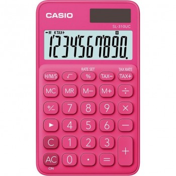 Calculadora bolsillo 10 dígitos rojo Casio SL-310UC-RD