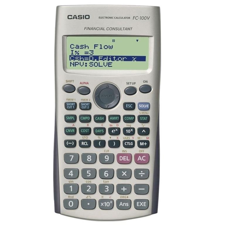 Casio FC-100V Calculadora Científica Financiera
